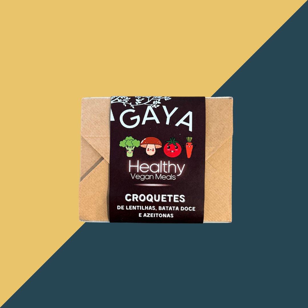 Croquetes Lentilhas, batata doce, nozes e azeitonas